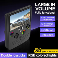 Console de jeu portable H5 avec écran IPS de 5 pouces, système Linux 64G, console de jeu vidéo avec éclairage RVB, batterie 4000 mAh