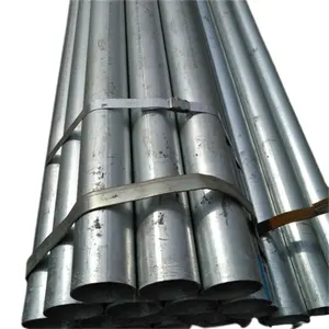 Tuyau ERW galvanisé à chaud de 3 pouces 12m Tuyau d'acier galvanisé plongé à chaud ASTM A53 A500 DIN2440