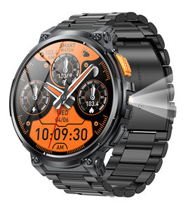 โรงงานผลิตโดยตรง OEM/ODM K66 นาฬิกาสมาร์ทวอทช์หน้าจอใหญ่ 1.85 นิ้ว แบตเตอรี่ 730 มิลลิแอม<span class=keywords><strong>ป</strong></span>์ รองรับหลากหลายกีฬา โทรออกได้ พร้อมไฟฉาย นาฬิกาสมาร์ทวอทช์แนวทหารสำหรับผู้ชาย - Product Image 5