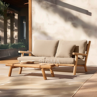 Offre Spéciale : Ensemble de Mobilier de Jardin en Bois de Teck Massif Sigma – Canapé, Table à Manger et Chaises pour l'Extérieur