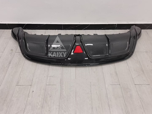 Tesla modeli Y arka ÖN TAMPON için KXY CMST stil karbon Fiber arka difüzör - Product Image 3