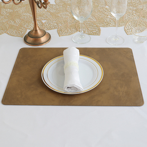 Vente chaude Qualité Rectangle PVC Napperons Résistant À La Chaleur Maison Cuisine PU Table À Manger Tapis Ensembles - Product Image 3