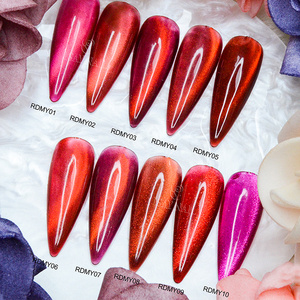 Vernis à <span class=keywords><strong>ongles</strong></span> gel <span class=keywords><strong>UV</strong></span> personnalisé <span class=keywords><strong>DI</strong></span>-HEMA nouveau design en vente de gros Art oeil de chat réfléchissant en bouteilles de 15ml avec personnalisation gratuite du logo - Product Image 2