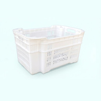 Conteneurs en plastique empilables, étanches, écologiques, durables, paniers à fruits et légumes personnalisés, vente en gros d'usine