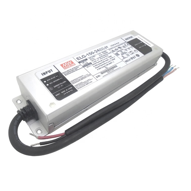 ELG 150 24 150W 12V 24V Meanwell IP67 Waterproof Triac Dimmable Single Output LED Power Supply