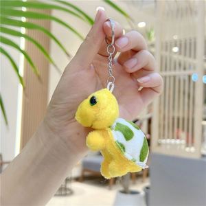 Cute Mini <b>Anime</b> Design Cartoon Turtle <b>Plush</b> Die-Cut Light Keychain Eco-Friendly 3D Shape Stuffed Animal Toy for Earth Day - Product Image 5