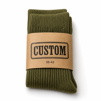Manchon en papier kraft de bonne qualité pour chaussettes, bande de carton personnalisée avec logo imprimé pour l'emballage de chaussettes en détail, vente en gros