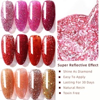Fournisseur de vernis à gel Gelsky Ensemble de vernis à gel pailleté Kit de vernis à ongles en gel