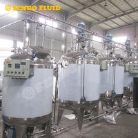 Cuve mélangeuse industrielle à double enveloppe en acier inoxydable SS304 pour mayonnaise, sauce arachide, confiture et ketchup