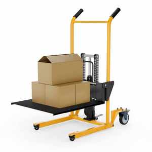 Empilhadeira Hidráulica Manual Yuande de 2 Toneladas com Motor, Altura de Elevação de 1.6m-2.5m, Altura de Garfo de 75mm, Rodas de Nylon para Uso Interno/Externo - Product Image 1