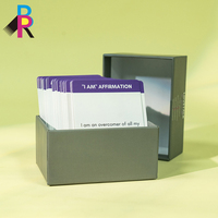 Jeu de cartes d'affirmation de méditation personnalisées, professionnelles, de qualité supérieure, durables, pour l'auto-encouragement, idéal comme cadeau