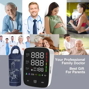 Personalização portátil 120 memória eletrônica braço automático pressão arterial digital máquina BP monitor