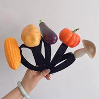 Fruit- en groentehaarbandjes Exaggerated hoofdbanden Schattige haarclips Haarspelden Hoofdversieringen Pompoenen Paprika's Aardappelen