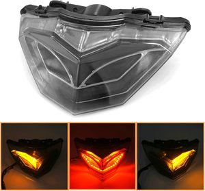 Sistema de Iluminación LED para Motocicleta <span class=keywords><strong>KAWASAKI</strong></span> <span class=keywords><strong>Ninja</strong></span> <span class=keywords><strong>250</strong></span> 300, Luz Trasera de Freno, Intermitentes, Luz Trasera Roja de 7 Lentes, 2013-<span class=keywords><strong>2017</strong></span> - Product Image 2