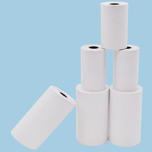 Rollo de papel térmico directo de fábrica de China papel de caja registradora 57*40mm 70gsm para POS ATM Banco rollos de papel térmico - Product Image 1