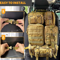 Sac à dos de randonnée grande capacité avec logo personnalisé, organisateur modulaire suspendu pour la chasse, sac de rangement robuste pour siège arrière de voiture tactique