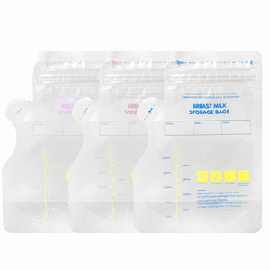 LT Custom logo Food <strong>Small</strong> Transparent Liquid Plastic Storage Ziplock clear Fresh <strong>Milk</strong> Bag Breastmilk Stand up Pouch Packaging - Product Image 6