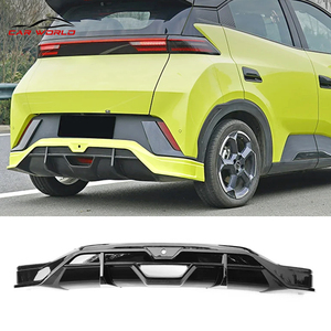 สปอยเลอร์กันชนหน้า-หลัง ABS คุณภาพสูง สำหรับ BYD รุ่นใหม่ ปี 2023-2025 สีดำคาร์บอน แบบติดตั้งด้วยสกรู - Product Image 3