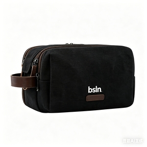Bolsa de Aseo Personalizada para <span class=keywords><strong>Hombre</strong></span> con Separación para Artículos Húmedos y Secos, Bolsa de Almacenamiento de Artículos de Aseo de Lona con Doble Cremallera para Viajes - Product Image 4