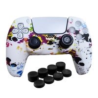 Le plus nouveau protecteur de peau de boîtier de coque de couverture de silicone d'impression de transfert d'eau pour PS5