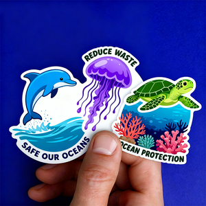 Tem dán vinyl bền, bán chạy nhất, chống tia cực tím, chống mài mòn và chống trầy xước, dễ lau chùi, hình hoạt hình dễ thương - Product Image 1