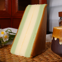 Produit phare : Gâteau triangulaire Hi SAM frais et de haute qualité, 95g, aux quatre saveurs (Fromage, Matcha, Chocolat, Fraise), en boîte et sachet, pour l'heure du thé