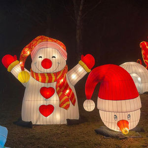 Moderno elegante filo di ferro natale slitta decorazione lanterna per il giardino di natale sentieri - Product Image 5