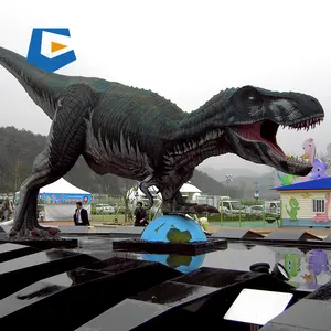 Museo JN-Z24 di alta qualità dinosauro animato statua di dinosauro movimento quadrato modelli per la vendita