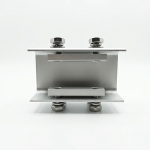 Kit de Conectores de Viga Solar de Aluminio Anodizado al por Mayor OEM, Empalme de Viga Principal PV con Juego Completo de Fijaciones de Tornillos de Acero Inoxidable - Product Image 6
