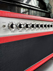 Testata Professionale per <span class=keywords><strong>Chitarra</strong></span> Valvolare 100W Dumble TONE SSS100 Steel String Singer Amplificatore a Valvole in Rosso - Product Image 4