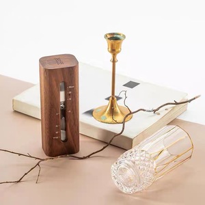 Wooden Hourglass <b>Timer</b> 30 Min Desktop Decoration Minimalist Design Handmade Solid Wood - Product Image 2