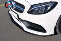 ED1 Lame avant en carbone véritable noir pour Mercedes-Benz W205 C63 Berline C63s Coupé