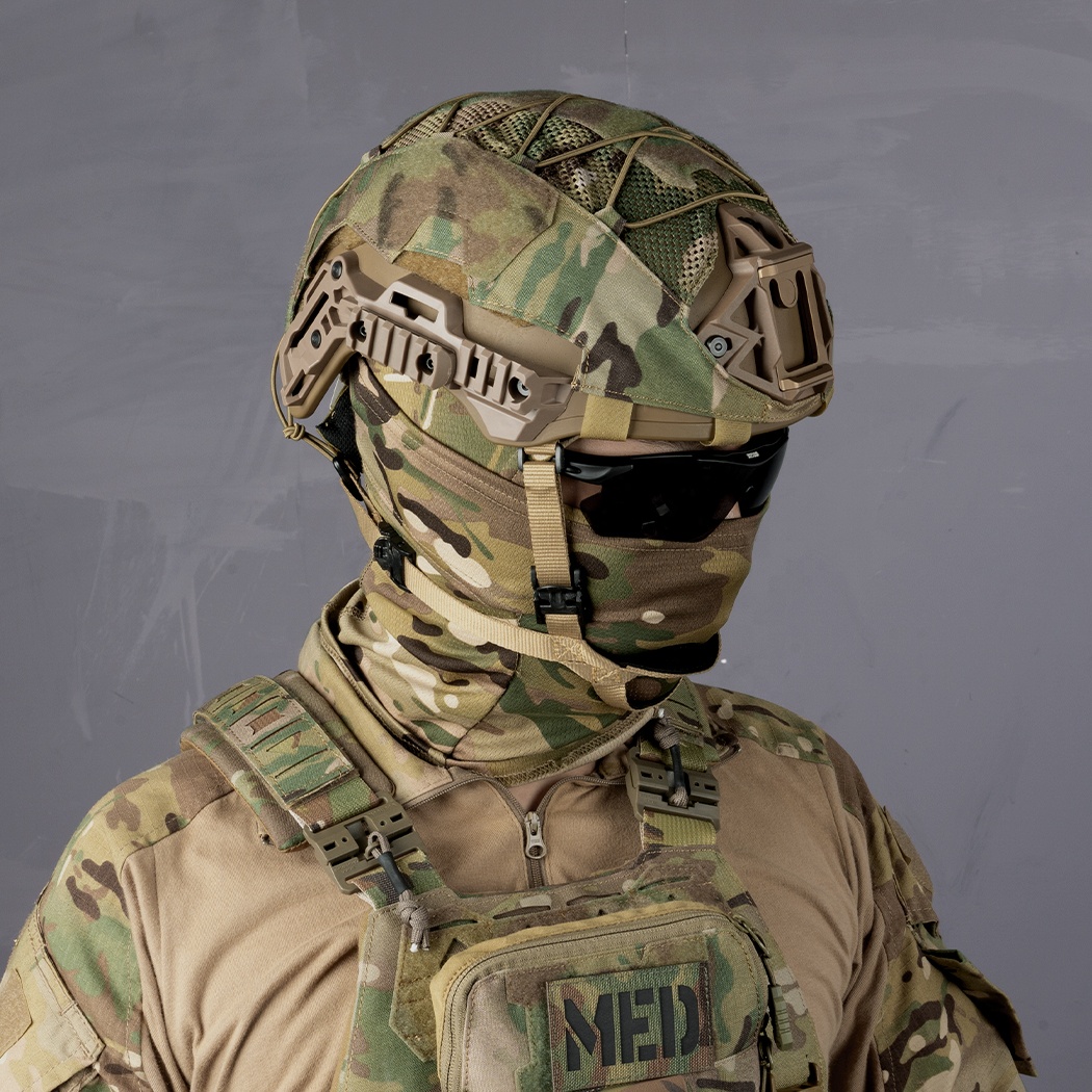 Housse De Casque Tactique TOPTACPRO – Multicamo, Taille S/M, Cordura 500D