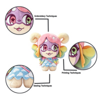 Peluche personnalisée en forme de mouton arc-en-ciel, jouet en peluche doux et coloré, poupée animale pour enfants, cadeau d'anniversaire, design personnalisé disponible