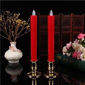 Trang trí đám cưới nhấp nháy nến ăn tối Pin hoạt động Trắng Led nhựa handmade Cửa sổ candleholders hút mô hình trụ cột - Product Image 4