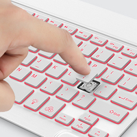 Mouse nirkabel dan Keyboard Rgb lampu 7 warna, Keyboard dan Mouse bluetooth Backlit 7 warna Kombo untuk ipad ke-10 ipad 9 Pro Mini air