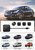 Système de surveillance de la pression des pneus numérique pour voiture Android USB TPMS, sans fil, navigation ABS, capteur intégré