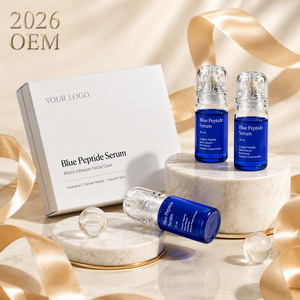 Sérum au peptide bleu personnalisé avec logo, 10 ml, hydratant, soin du visage au peptide de cuivre, OEM ODM, cosmétique en marque privée - Product Image 5