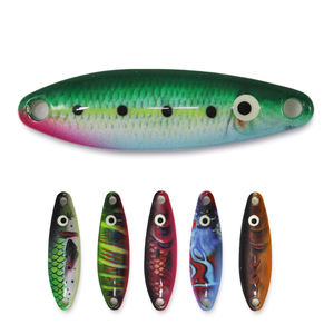 Nouveau métal truite cuillère appât 43mm 5.2g lumineux Fisheye et dos impression 3D modèle métal cuillère basse truite Fishinig leurre - Product Image 1