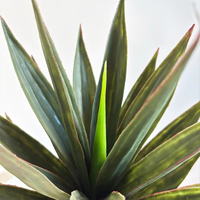 Plante artificielle Agave Bonsaï de 50 cm en plastique et sisal, plante Agave en sisal artificiel pour la décoration de table intérieure
