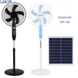 Solar Fan New Products Rechargeable Solar Panel 15W 25W Home Solar Power Fan Solar Fan 5 Speed Solar Emergency Fan 16 Inch