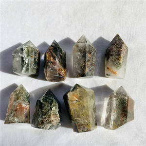 Cristal Curativo <span class=keywords><strong>de</strong></span> Cuarzo Fantasma Verde Natural al por Mayor, Torre <span class=keywords><strong>de</strong></span> Cuarzo Asylum para Jardín - Product Image 4