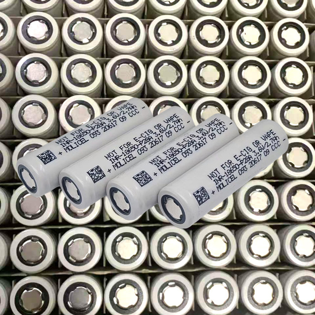 Taiwan Molicel 18650 3.7V 2800mAh 35A Rechargeable Lithium Ion Battery for Molicel P28A Cylindrical Lithium Ion Batteries