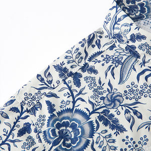 Chemise décontractée et d'extérieur à manches courtes en popeline 100% coton, impression numérique personnalisée de haute qualité avec logo - Product Image 6