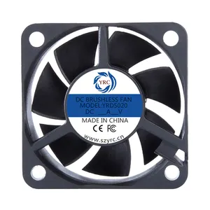 Shenzhen fabrika 50mm 5020 mikro dc fan 2 inç 50*50*20mm 5v 24v mini suya Fan