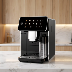 Machine à café entièrement automatique avec système de mousse de lait automatique, contrôle de température PID, préparation de cappuccino, latte et macchiato en une seule touche - Product Image 1