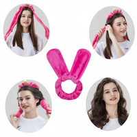 Logo personnalisé Boucles de sommeil Rouleaux à cheveux Boucleur d'oreille de lapin sans bandeau sans chaleur