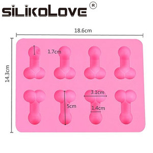 Moule à chocolat en silicone antiadhésif sans BPA, en forme de mini-pénis, 8 cavités, fabriqué par MUYULINS Factory, conforme aux normes LFGB et au platine - Product Image 4