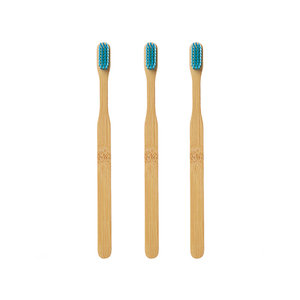 Cepillo de dientes de bambú de cerdas de nylon suave Soporte de bambú de cepillo de dientes ecológico envuelto individualmente - Product Image 1