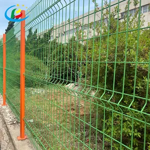 Welded Q235 Powder Coated Welded Wire Mesh Fence Panels Galvanized Steel Wire Mesh Fence